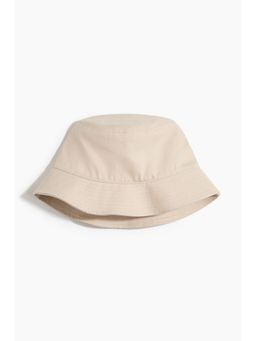 H&M - Men Beige Cotton Bucket Hat