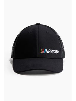 H&M - Men Black Motif-Detail Trucker Cap