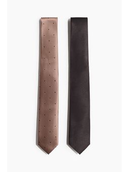 H&M - Men Brown 2-Pack Ties