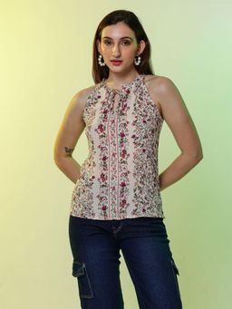 DEBONATELLA - Halter Multi-Color Top