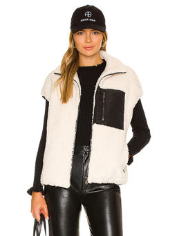 Adrienne Landau - Faux Lamb Vest