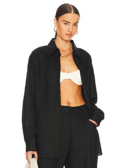 AEXAE - Linen Button Up Top