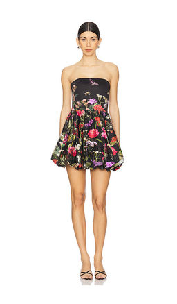 Alice + Olivia - Asha Structured Bubble Hem Mini Dress