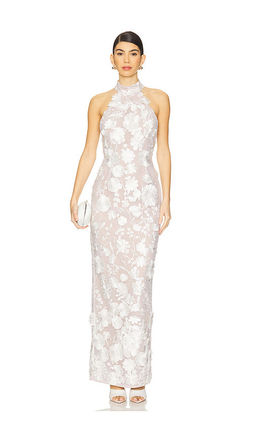 Bronx and Banco - Jasmine Halterneck Maxi Dress