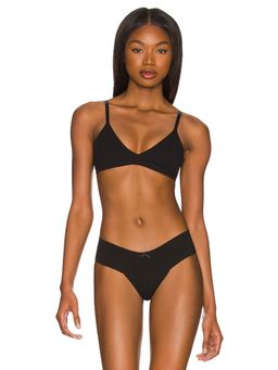 eberjey - Pima Stretch Cotton Bralette Black