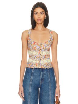 Free People - Kiana Lace Tank Printed