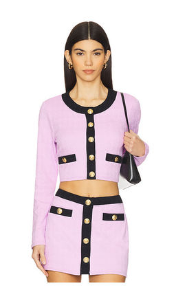 L'AGENCE - Adaline Colorblock Chic Swim Cardigan
