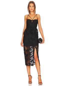 LPA - Madonna Lace Corset Midi Dress