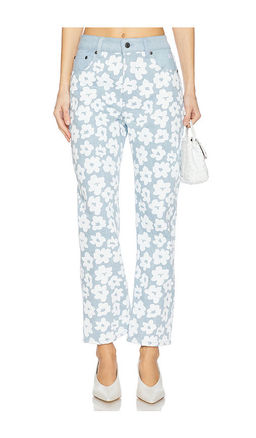 MSGM - Flower Print Wide Leg