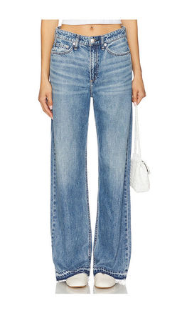 Rag & Bone - Featherweight Logan Mid Rise Wide Leg