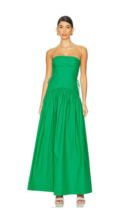 Shona Joy - Maiori Lace Up Strapless Maxi Dress
