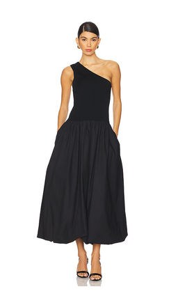 Shona Joy - Aliah One Shoulder Bubble Midi Dress