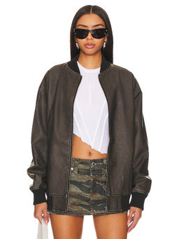 superdown - Ariel Faux Leather Bomber