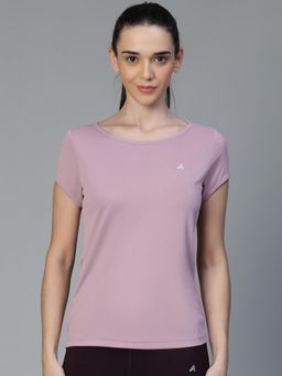 Athlisis - Women Extended Sleeves e-Dry Slim Fit T-Shirt - Lavender