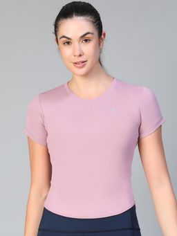 Athlisis - Women e-Dry Raw Edge Slim Fit T-Shirt - Lavender