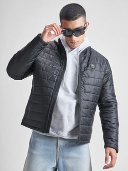 HIGHLANDER - Men Mock Collar Puffer Jacket-Grey