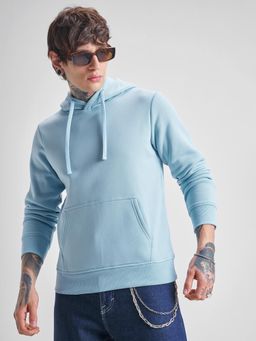HIGHLANDER - Mens Solid Blue Hoodie