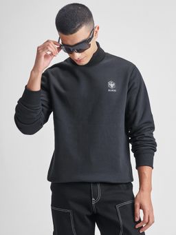 HIGHLANDER - Mens Black Turtle Neck Sweatshirt