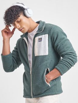 HIGHLANDER - Mens Mock Collar Front Open Jacket