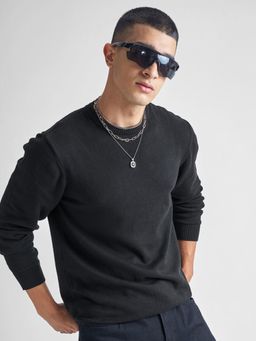 HIGHLANDER - Light Weight Black Sweater