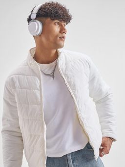 HIGHLANDER - Mens White Puffer Jacket