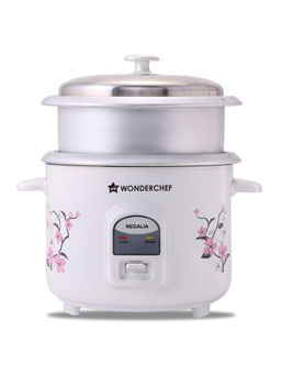 Wonderchef - Regalia Electric 1.8 L 700W Rice Cooker with 2 Non-stick Cooking Bowls
