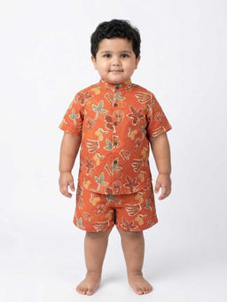 Poppi - Rust The Lemon Printed Co-ord Set