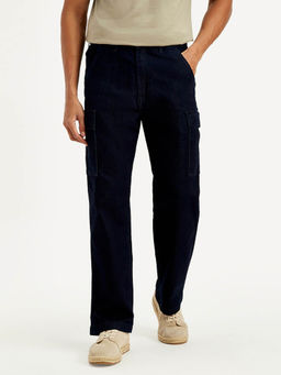 Levi's - Men'S Navy Blue Tapered Fit Denim Cargo Trousers