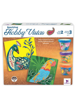 TOYKRAFTT - Sparkling Sand Art Pot Painting DIY Kit - Creative Craft for Kids (7-12 Years)