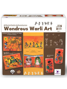 TOYKRAFTT - Traditional Warli Art Activity Kit -Wondrous Warli Art (7-12 Years)