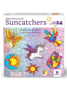 TOYKRAFTT - Suncatchers Glass Painting Kit - DIY Window Art (7-12 Years)