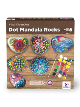 TOYKRAFTT - Dot Mandala Rock Painting Kit - DIY Stone Art (7-12 Years)