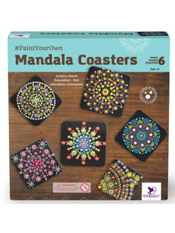 TOYKRAFTT - Dot Mandala Coaster Painting DIY Kit (7-12 Years)