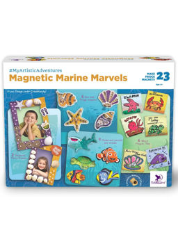TOYKRAFTT - Marine Painting & DIY Fridge Magnet Craft Kit - Magnetic Marine Marvel (7-12 Years)