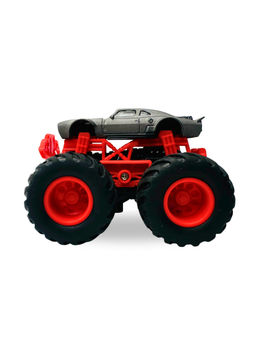 Tak Tak Toys - 1:64 Die-Cast Off Road Monster Car - 12 (Grey/Red) (3 Years)