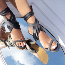 MYRA - Crystal Grey Heels