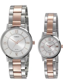 Timex - Silver Round Analog Casual Watch -TW00PR213
