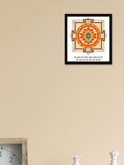 DecorTwist - Wall Poster Framed Shree Laxmi Yantra Wall Painting