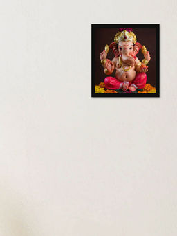 DecorTwist - Wall Poster Framed Lord Ganesha Wall Painting