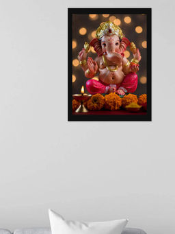 DecorTwist - Wall Poster Framed Lord Ganesha Wall Art