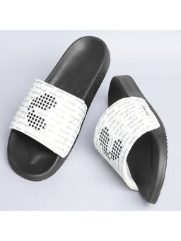 Chupps - Men White Dot Fusion Sliders