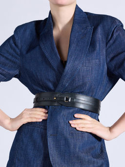 Twenty Dresses by Nykaa Fashion - Black Elasticated Solid Belt