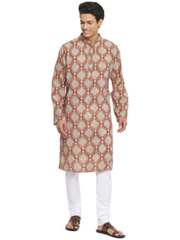 Fabindia - Cotton Slim Fit Long Kurta