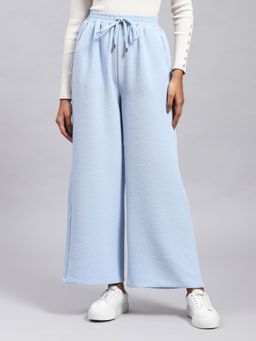 Label Ritu Kumar - Powder Blue Elasticated Pant with Drawstring