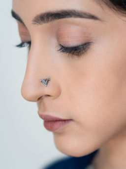 Shaya by CaratLane - 925 Silver Shaya by CaratLane Elinor Dashwood Nose Pin in