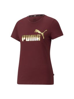 Puma - ESS Metallic Logo Women Purple T-Shirts