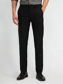 Arrow Newyork - Slim Fit Mid Rise Trouser Black