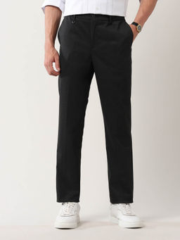 Arrow Sports - Arrow Newyork Dobby Mid Rise Trouser Black