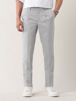 Arrow Newyork - Textured Dobby Auto Flex Trouser Grey