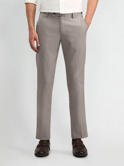 Arrow - Mid Rise Tapered Fit Trouser Beige